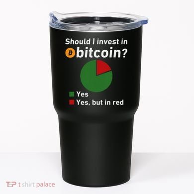 Should I Invest In Bitcoin Yes Pie Chart Funny Crypto Tumbler