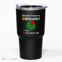 Should I Invest In Bitcoin Yes Pie Chart Funny Crypto Tumbler thumb 0