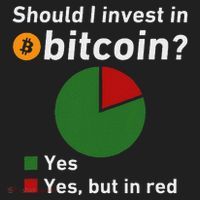 Should I Invest In Bitcoin Yes Pie Chart Funny Crypto Tumbler thumb 3