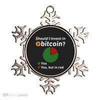 Should I Invest In Bitcoin Yes Pie Chart Funny Crypto Ornament thumb 0