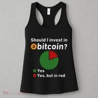 Should I Invest In Bitcoin Yes Pie Chart Funny Crypto Women's Tank Top thumb 3