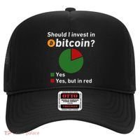 Should I Invest In Bitcoin Yes Pie Chart Funny Crypto Hat thumb 0