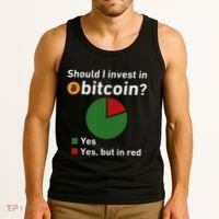 Should I Invest In Bitcoin Yes Pie Chart Funny Crypto Tank Top thumb 3