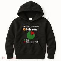 Should I Invest In Bitcoin Yes Pie Chart Funny Crypto Kids Hoodie thumb 0