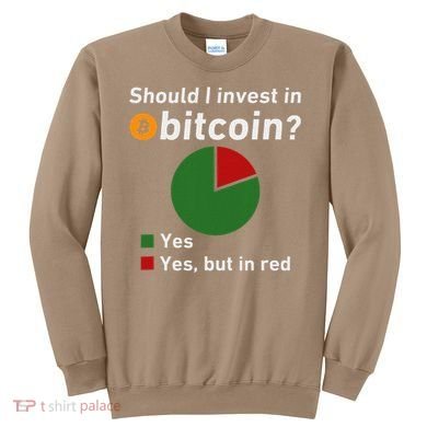 Should I Invest In Bitcoin Yes Pie Chart Funny Crypto Sweatshirt