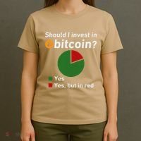 Should I Invest In Bitcoin Yes Pie Chart Funny Crypto T-Shirt thumb 4