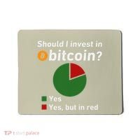 Should I Invest In Bitcoin Yes Pie Chart Funny Crypto Mousepad thumb 0