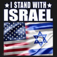Support Israel I Stand With Israel Us Israel Flag Combined Women's Hoodie thumb 2