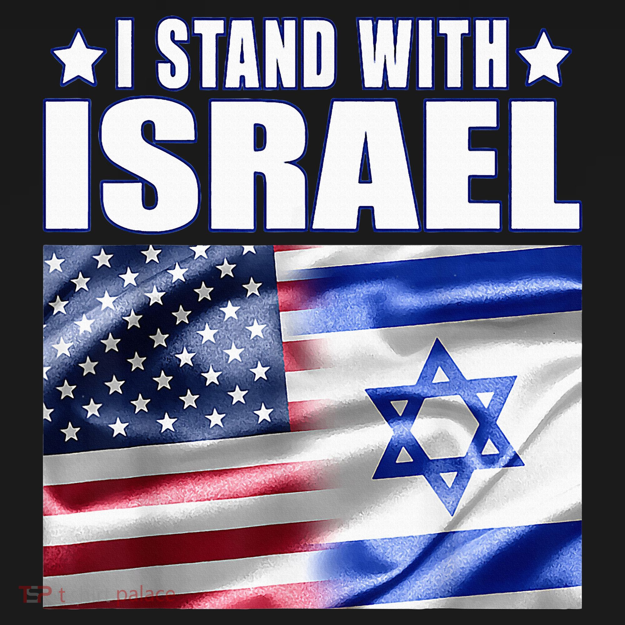 Support Israel I Stand With Israel Us Israel Flag Combined Women's Hoodie