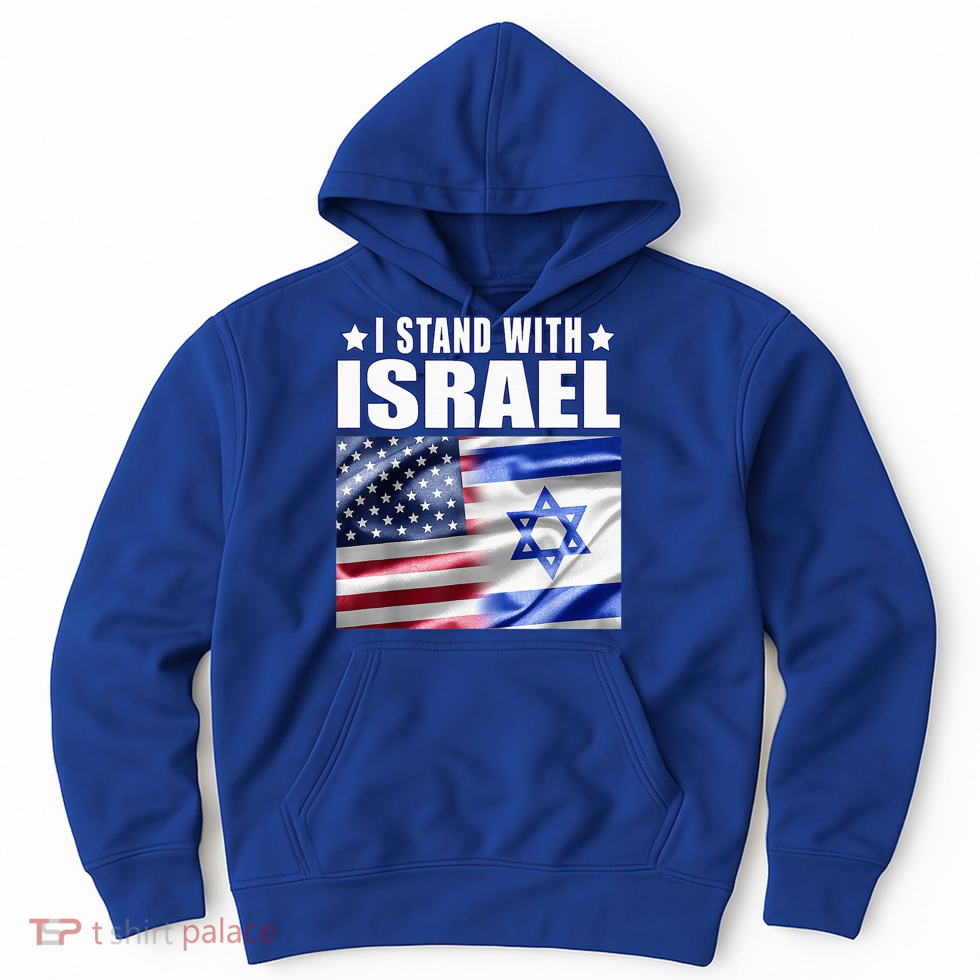 Support Israel I Stand With Israel Us Israel Flag Combined Hoodie