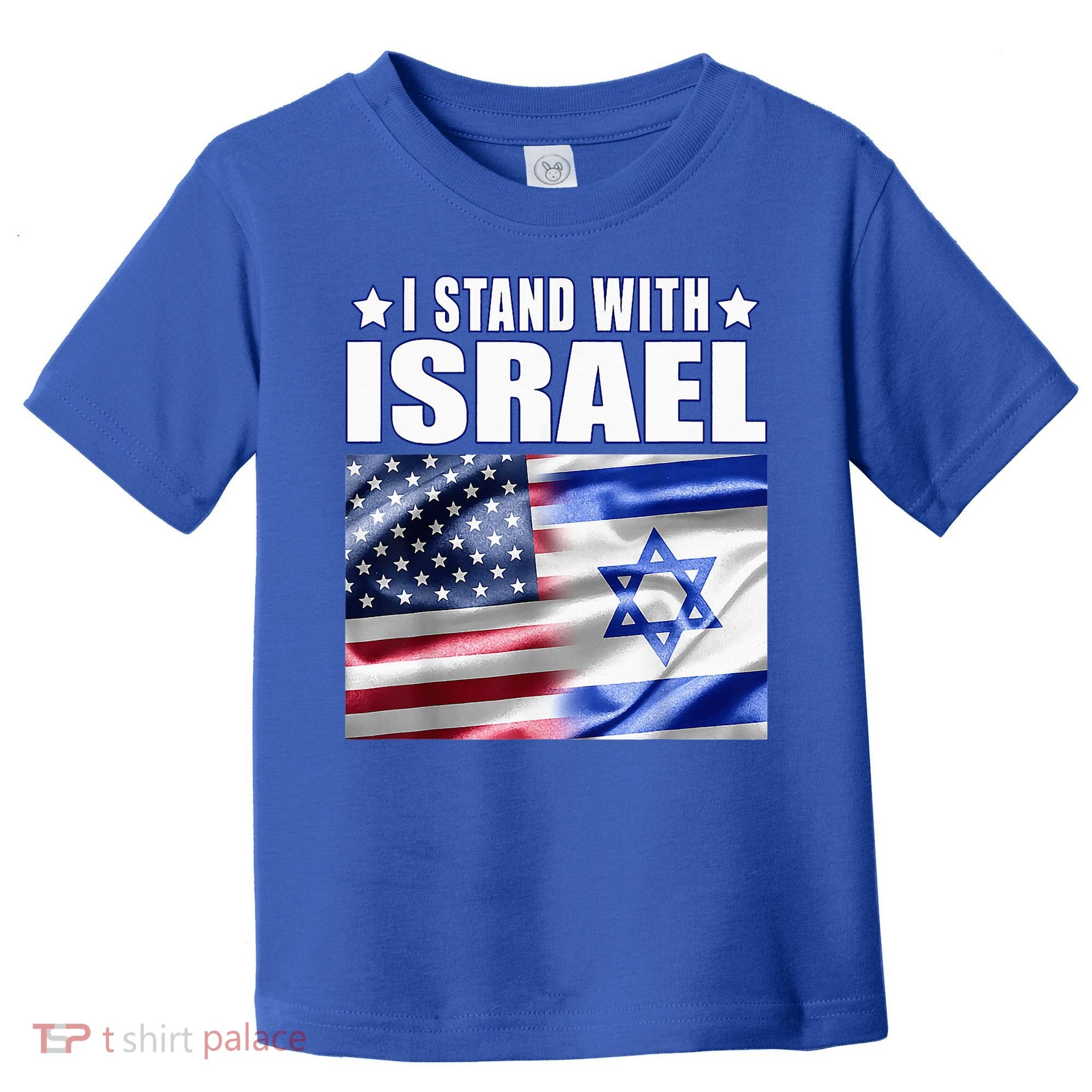 Support Israel I Stand With Israel Us Israel Flag Combined Toddler T-Shirt