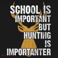 School Is Important But Is Hunting Importanter Deer Ornament thumb 1