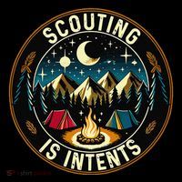 Scouting Is Intents Scout Camper Camping USA-Made Doggie Bandana thumb 2