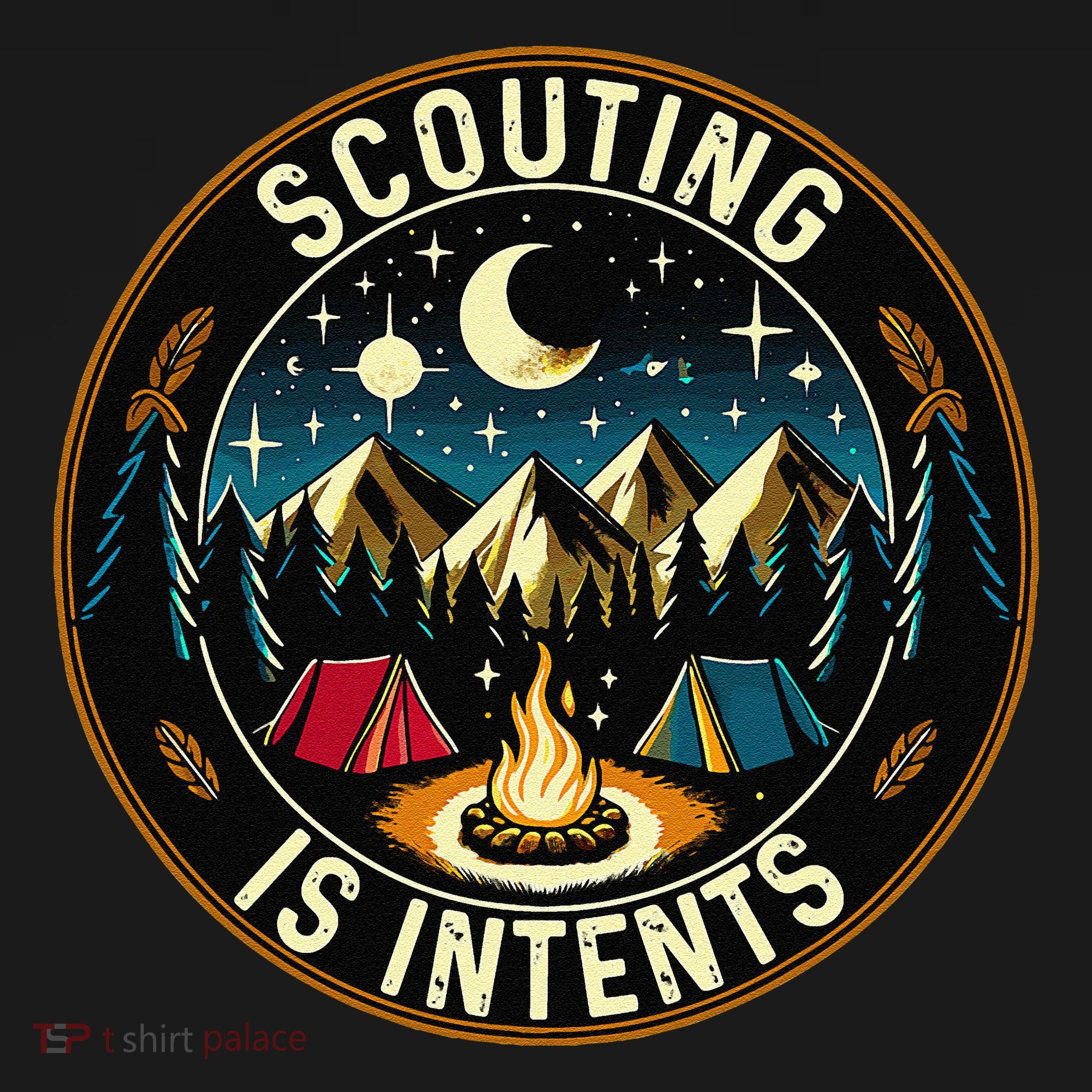 Scouting Is Intents Scout Camper Camping Pajama Set