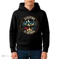 Scouting Is Intents Scout Camper Camping Kids Hoodie thumb 4