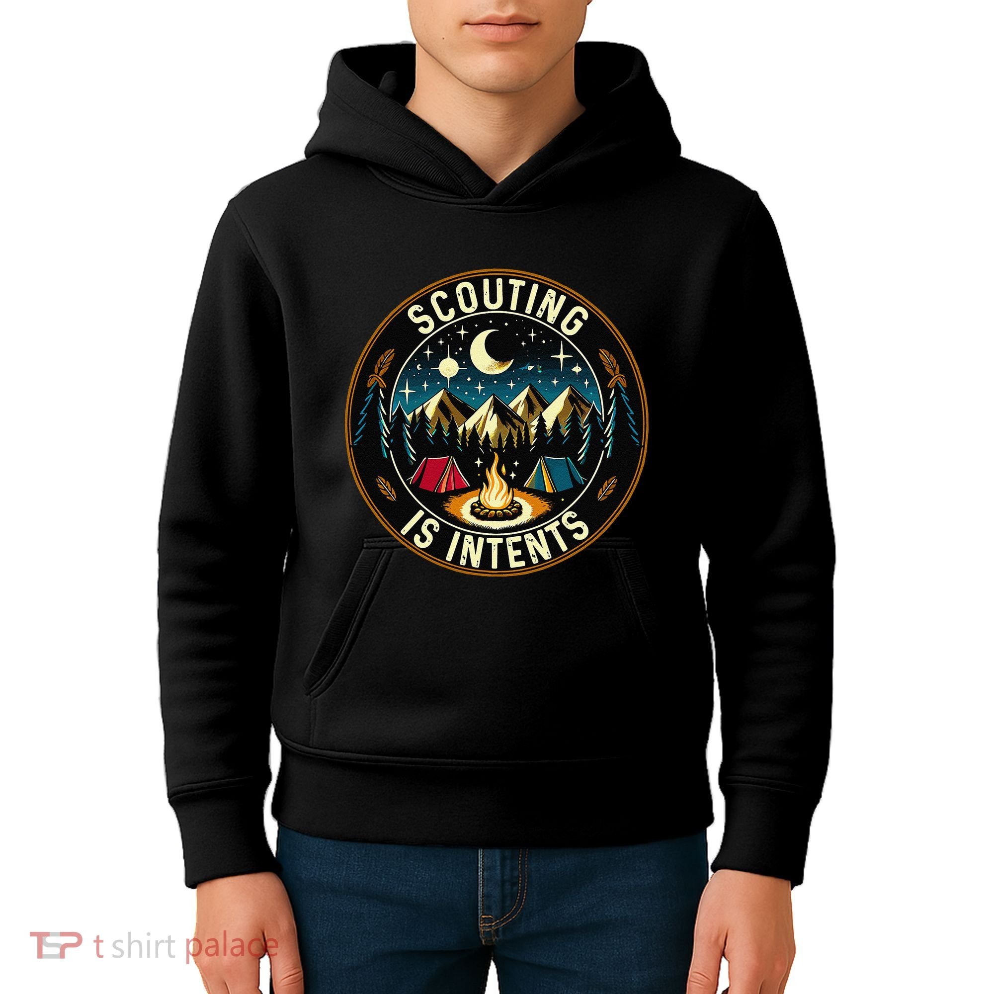 Scouting Is Intents Scout Camper Camping Kids Hoodie