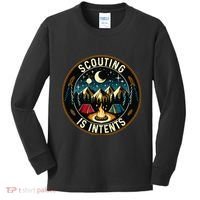 Scouting Is Intents Scout Camper Camping Kids Long Sleeve Shirt thumb 0