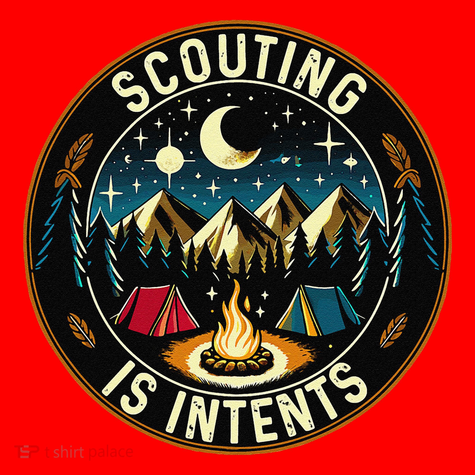 Scouting Is Intents Scout Camper Camping Santa Hat