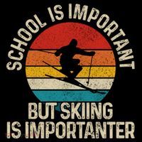 School Is Important But Skiing Is Importanter Ski Funny Gift Funny Gift Coffee Mug thumb 5