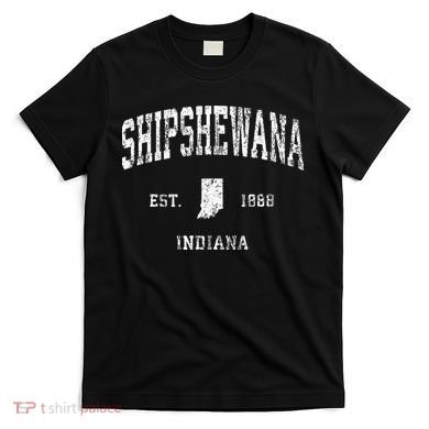 Shipshewana Indiana IN Vintage Athletic Sports Design T-Shirt