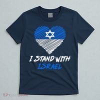 Support Israel I Stand With Israel Israeli Flag T-Shirt thumb 5