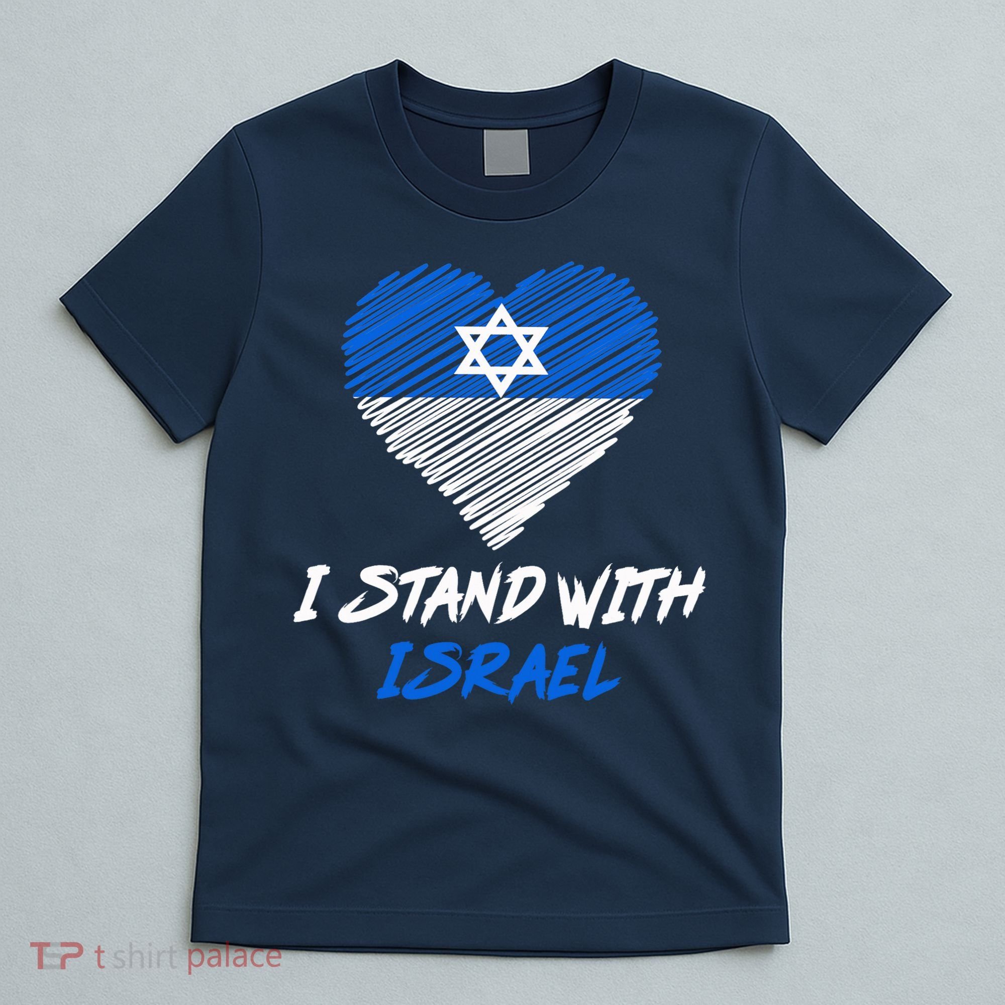 Support Israel I Stand With Israel Israeli Flag T-Shirt
