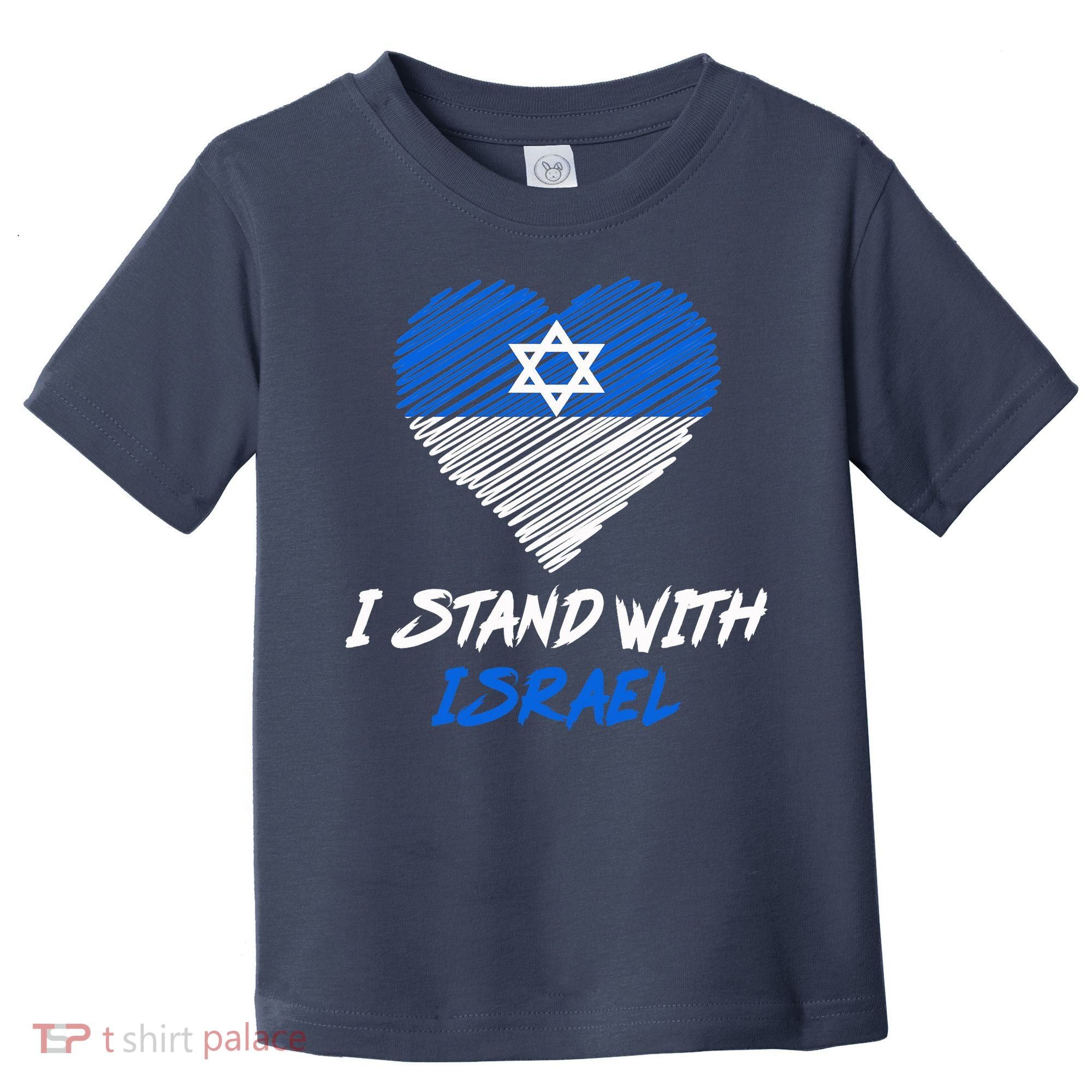 Support Israel I Stand With Israel Israeli Flag Toddler T-Shirt