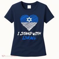 Support Israel I Stand With Israel Israeli Flag Women's T-Shirt thumb 0