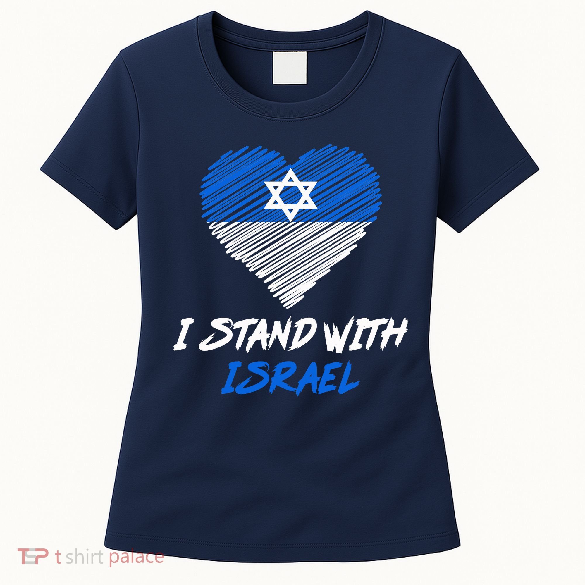 Support Israel I Stand With Israel Israeli Flag Women's T-Shirt