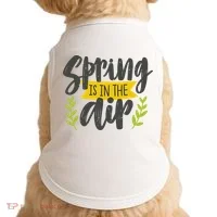 Spring Is In The Air Cute Season Doggie Tank thumb 0