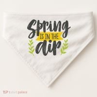 Spring Is In The Air Cute Season USA-Made Doggie Bandana thumb 0