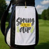Spring Is In The Air Cute Season Golf Towel thumb 2