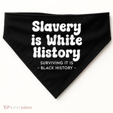 Surviving It Is Black History USA-Made Doggie Bandana