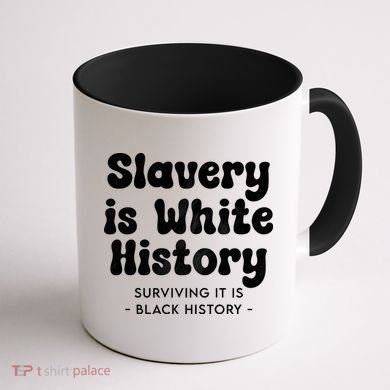 Surviving It Is Black History Coffee Mug back