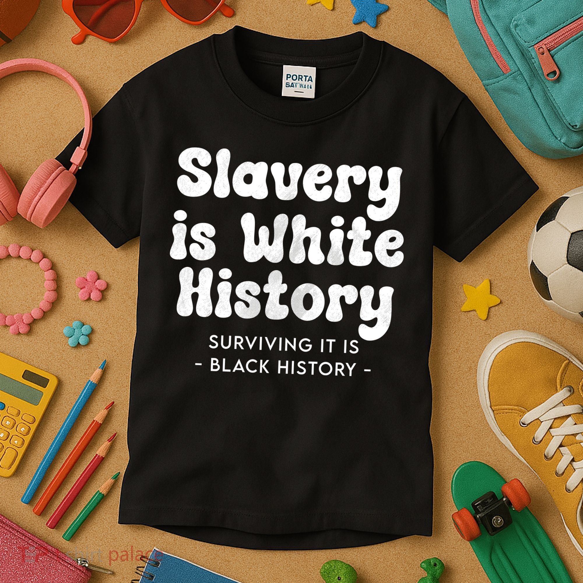 Surviving It Is Black History Kids T-Shirt