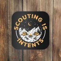 Scouting Is Intents Scout Funny Camping Coaster thumb 0