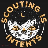 Scouting Is Intents Scout Funny Camping Polo thumb 3