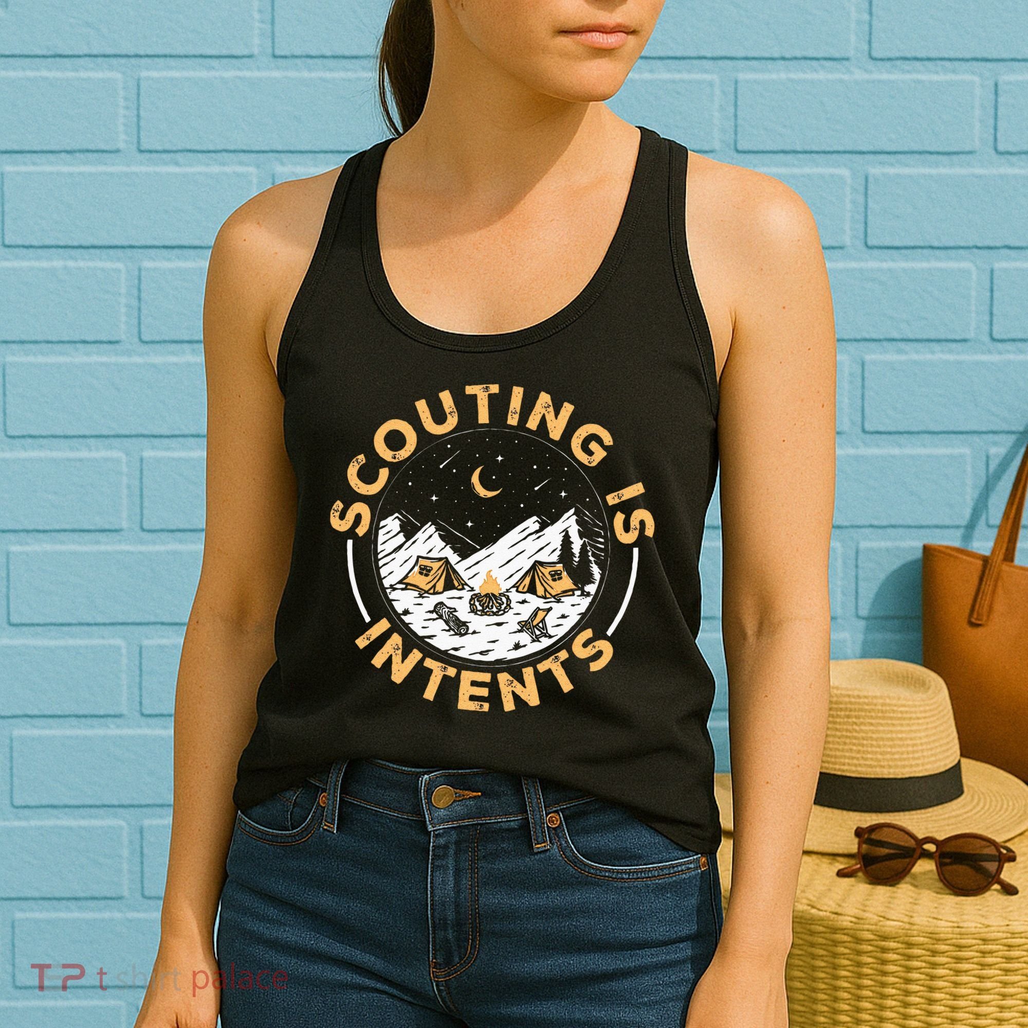 Scouting Is Intents Scout Funny Camping Women's Tank Top