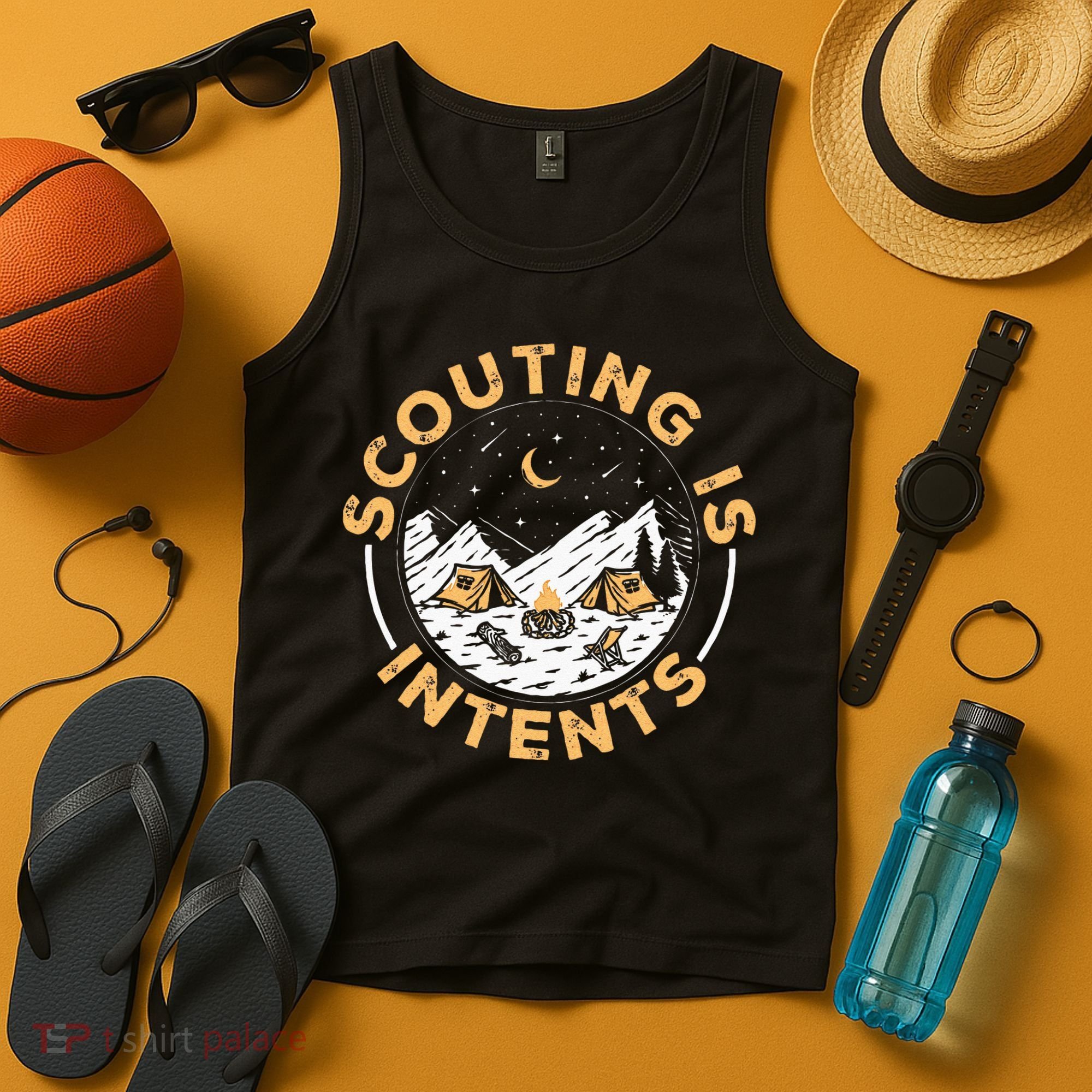 Scouting Is Intents Scout Funny Camping Tank Top