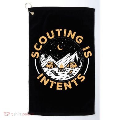 Scouting Is Intents Scout Funny Camping Golf Towel