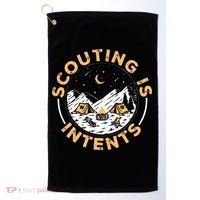 Scouting Is Intents Scout Funny Camping Golf Towel thumb 0