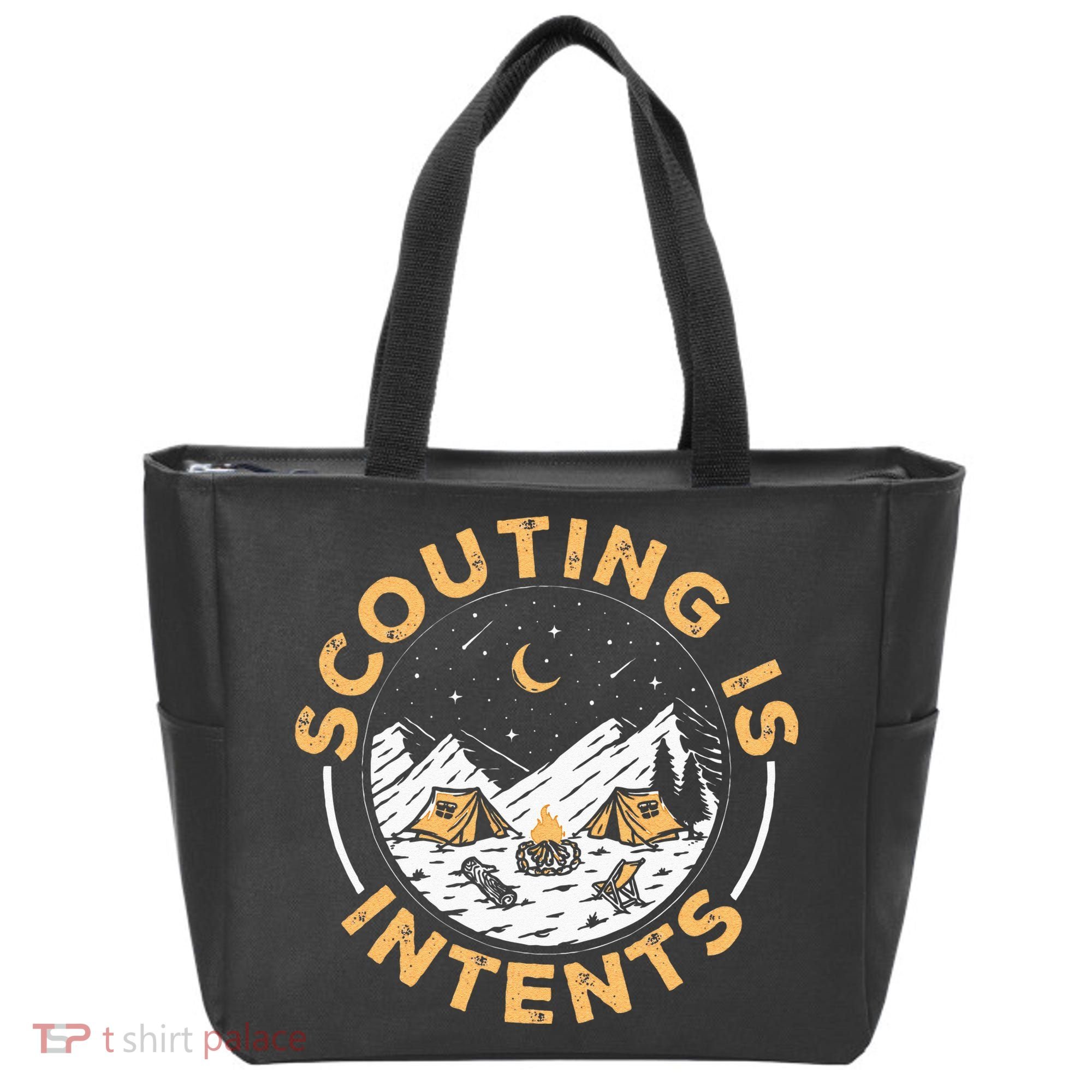 Scouting Is Intents Scout Funny Camping Tote Bag