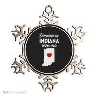 Someone In Indiana Loves Me Indiana In Ornament thumb 0