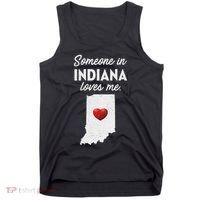 Someone In Indiana Loves Me Indiana In Tank Top thumb 0