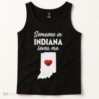 Someone In Indiana Loves Me Indiana In Tank Top thumb 2