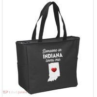 Someone In Indiana Loves Me Indiana In Tote Bag thumb 2