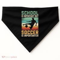 School Is Important But Soccer Is Importanter USA-Made Doggie Bandana thumb 0
