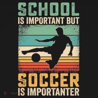 School Is Important But Soccer Is Importanter Coaster thumb 2
