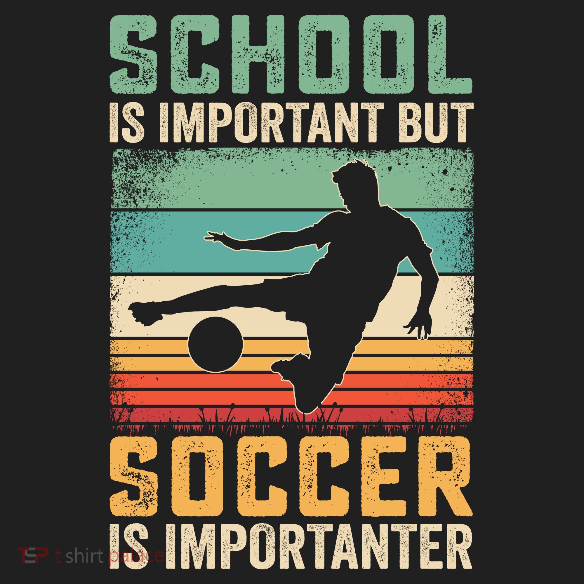 School Is Important But Soccer Is Importanter Golf Towel