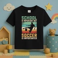 School Is Important But Soccer Is Importanter Toddler T-Shirt thumb 3
